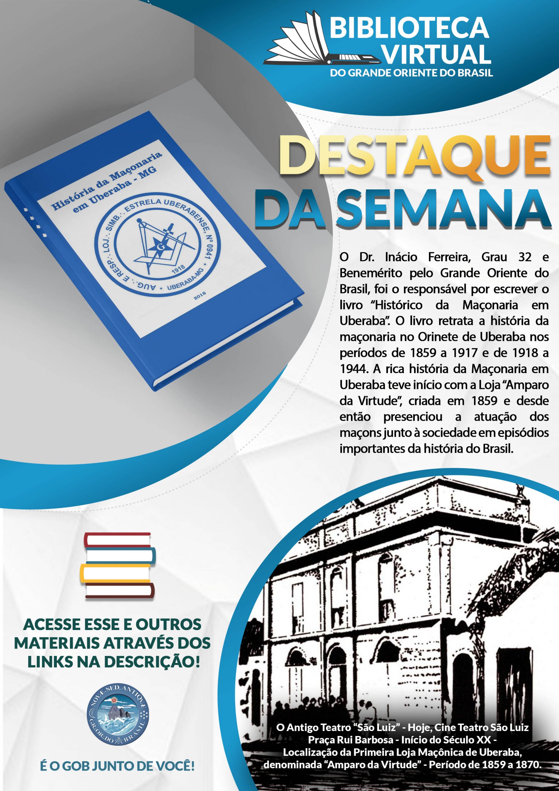 Grande Oriente do Brasil - Biblioteca Virtual do GOB – Destaque da